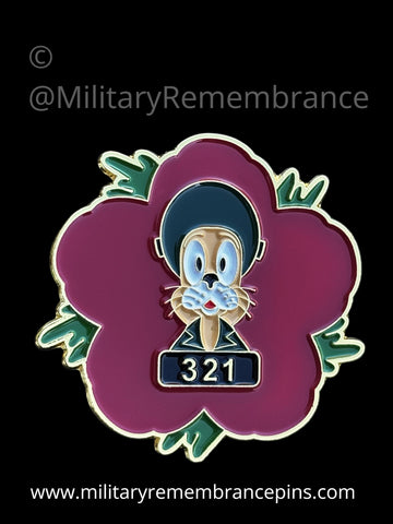 321 EOD Squadron RLC Remembrance Flower Lapel Pin