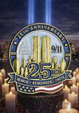 9/11 - 25 Year Anniversary Lapel Pin