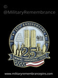 9/11 - 25 Year Anniversary Lapel Pin
