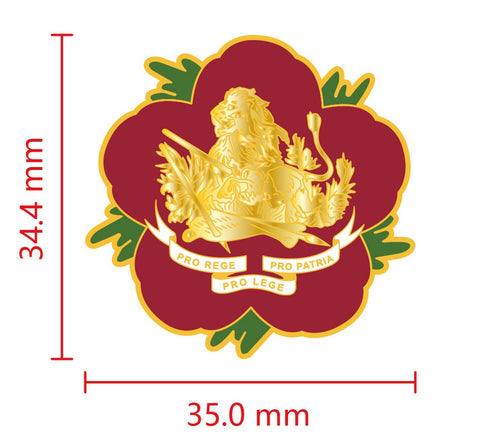 Rhodesian Police British South African Police BSAP Remembrance Flower Lapel Pin