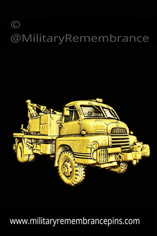 Bedford Light Recovery REME Vehicle Lapel Pin