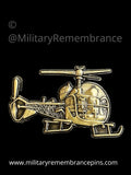 Bell 47 Sioux Helicopter Lapel Pin