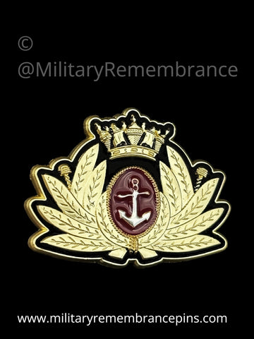 Merchant Navy MN Generic Hat Badge Lapel Pin