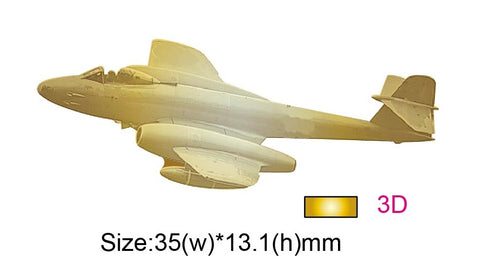 Gloster Meteor Aircraft Lapel Pin