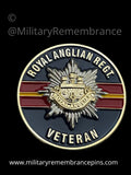 Royal Anglian Regiment Veteran Colours Lapel Pin