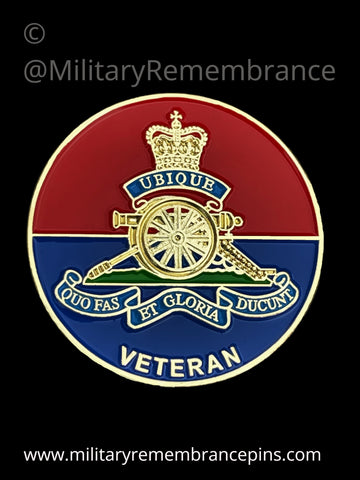 Royal Artillery RA Veteran Lapel Pin