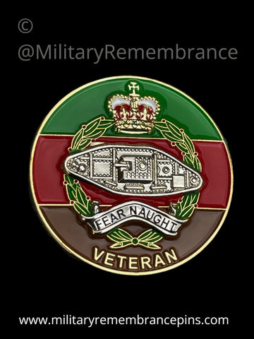 Royal Tank Regiment RTR Veteran Lapel Pin