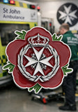 St John Ambulance Remembrance Flower Lapel Pin