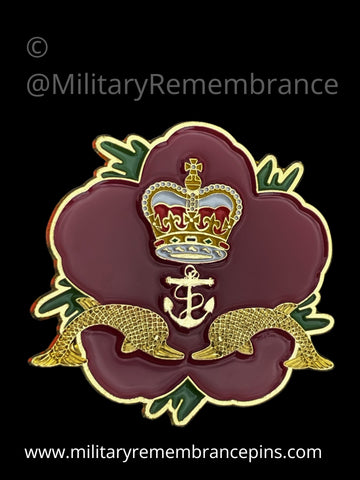 HM Submariners Royal Navy Remembrance Flower Lapel Pin