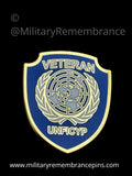 United Nations UN UNFICYP Colours Lapel Pin