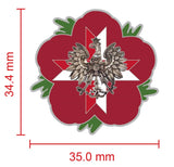 1st Krechowiecki Lancers (Poland) Remembrance Flower Lapel Pin