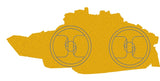 Combat Engineer Tracked CET FV180 Armoured Vehicle Lapel Pin