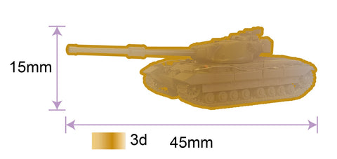 Conqueror FV214 3D Heavy Battle Tank Lapel Pin