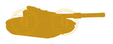 Conqueror FV214 3D Heavy Battle Tank Lapel Pin
