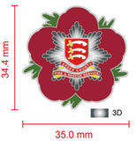 Essex County Fire & Rescue Service Remembrance Flower Lapel Pin