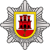 Gibraltar Fire & Rescue Service Remembrance Flower Lapel Pin