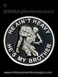 He Ain't Heavy He's My Brother Colours Lapel Pin