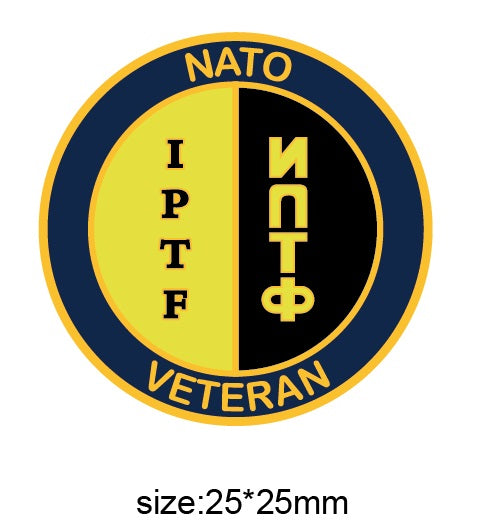 International Police Task Force NATO Colours Lapel Pin – Military ...