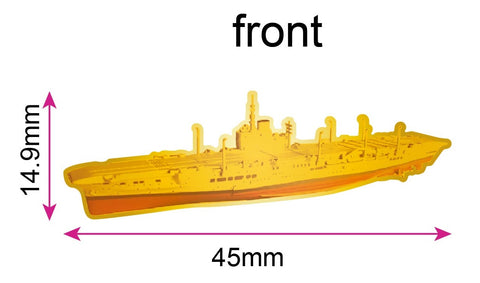 Illustrious Class Royal Navy Aircraft Carrier Ship Lapel Pin