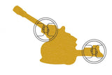 L118 light gun M119 Howitzer Lapel Pin