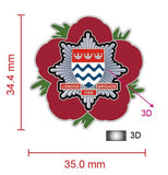 London Fire Brigade Remembrance Flower Lapel Pin