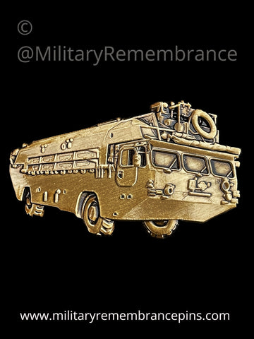 Royal Engineers M2b Amphibious Rig Pontoon Vehicle Lapel Pin
