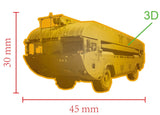 Royal Engineers M3 Amphibious Rig Pontoon Vehicle Lapel Pin