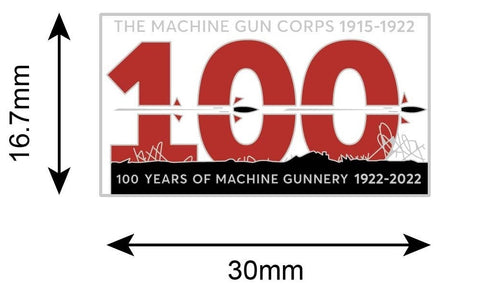 Vickers MG 100 Years Lapel Pin