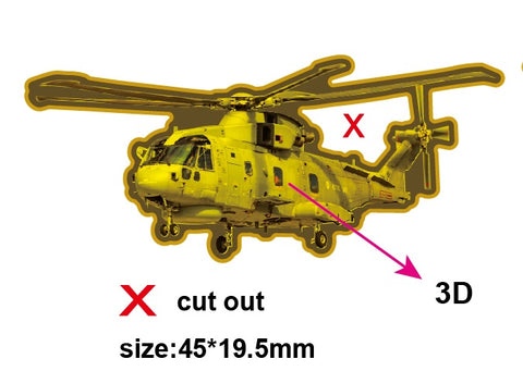 Merlin Mk II Helicopter Lapel Pin