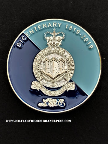 Northumberland Hussars Bicentenary Colours Lapel Pin
