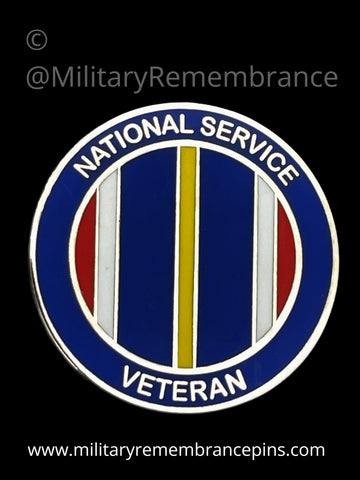 National Service Colours Lapel Pin