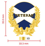 Proud To Be A Scottish Veteran Lapel Pin