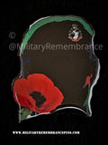 Royal Army Dental Corps RADC Soldier Silhouette Lapel Pin