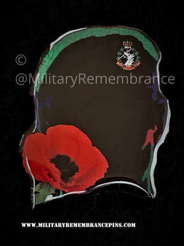Royal Army Dental Corps RADC Soldier Silhouette Lapel Pin
