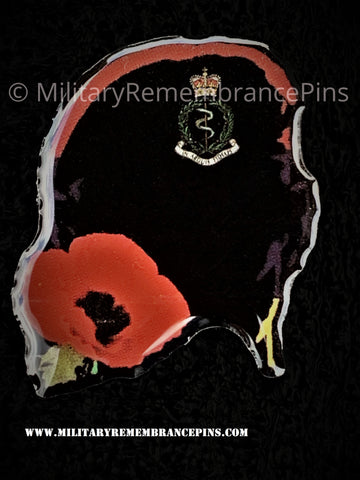 Royal Army Medical Corps RAMC Soldier Silhouette Lapel Pin