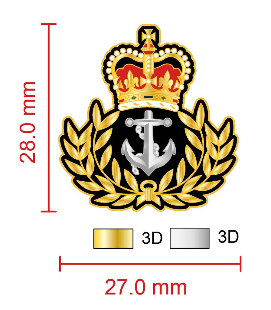 Royal Navy Warrant Officer Crest Lapel Pin – Military Remembrance Pins