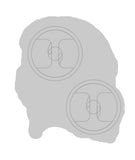 Royal Tank Regiment RTR Silhouette Poppy Lapel Pin
