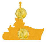 Rothesay Class Frigate Type 12 Royal Navy Ship Lapel Pin