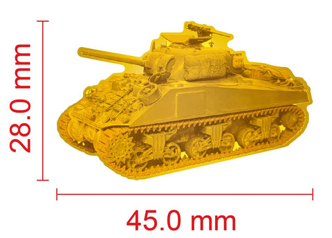 Sherman V Tank Vehicle Lapel Pin