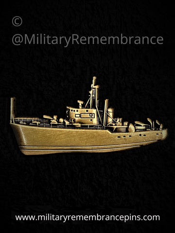 Ton Class Minesweeper Ship Royal Navy Lapel Pin