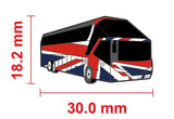 United Kingdom UK Coach Drivers Union Jack Lapel Pin