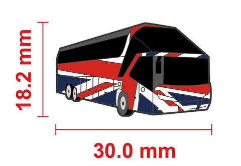 United Kingdom UK Coach Drivers Union Jack Lapel Pin