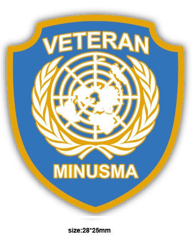 United Nations UN MINUSMA Mali Colours Shield Lapel Pin