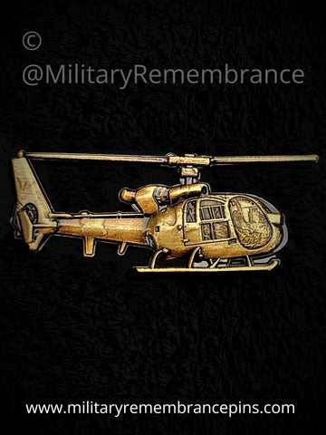 Westland Gazelle Helicopter Lapel Pin